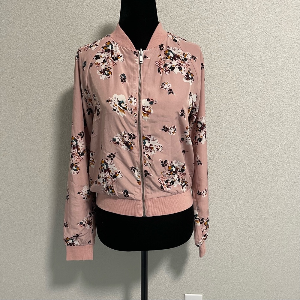 Xhilaration | Floral Bomber Jacket
